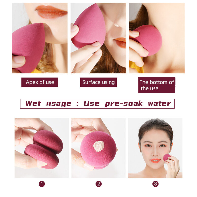 Cosmetic Puff Water Drop Makeup Sponge Facial Powder BB Cream Cosmetic Puff Blending Foundation Sponge Puff