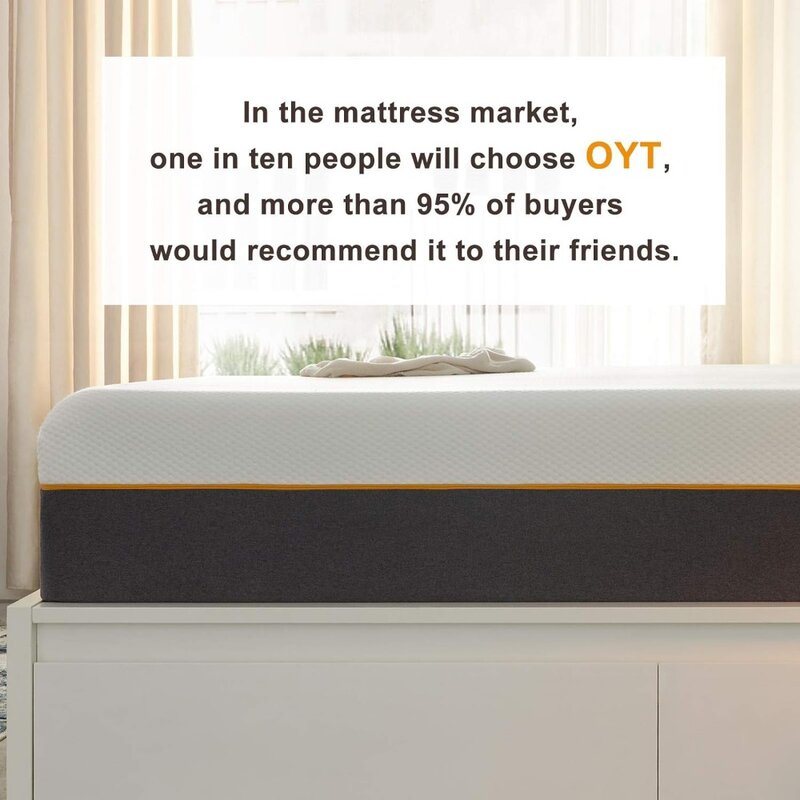 10 "Zoll Gel Memory Foam Queen-Bett-Matratze in einer Box mit Certipur US-zertifiziertem Schaum für Schlaf unterstützung, Drucken tlastung