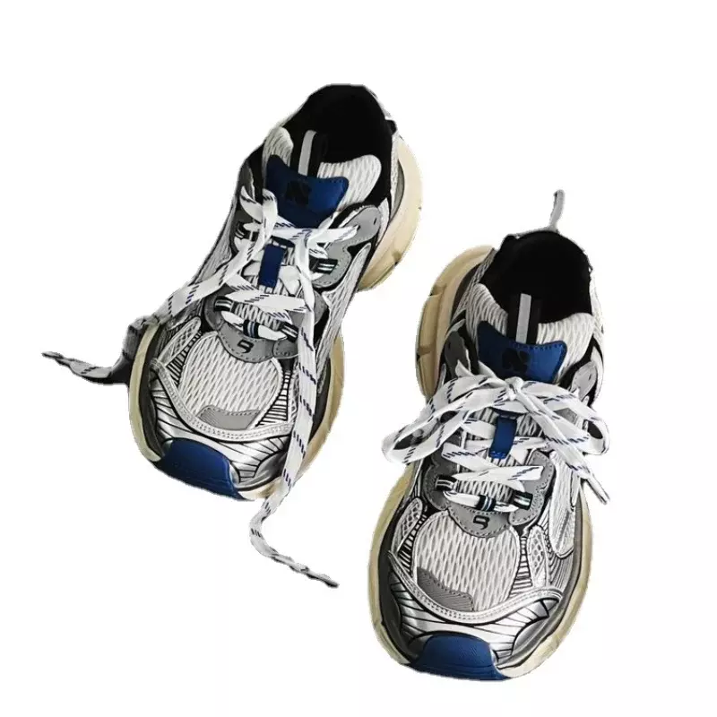 Zapatos Deportivos informales con plataforma elevada para mujer, calzado Retro con cordones, vulcanizado, novedad, 2024