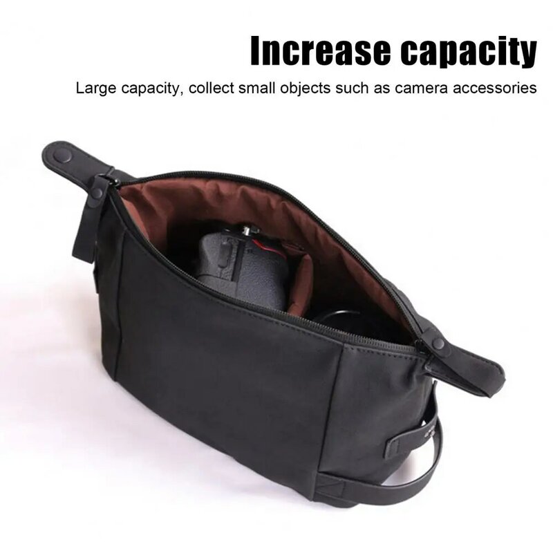 Reusable  High-quality Instant Camera Carry Bag Cover Artificial Leather Camera Container Large Capacity   Camera Accessories