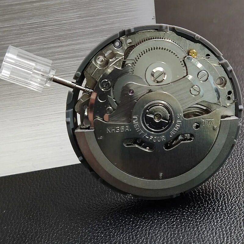 Japan Original NH35/NH35A Mechanical Movement High Accuracywith White Nine o'clock positionDate Window Luxury Automatic