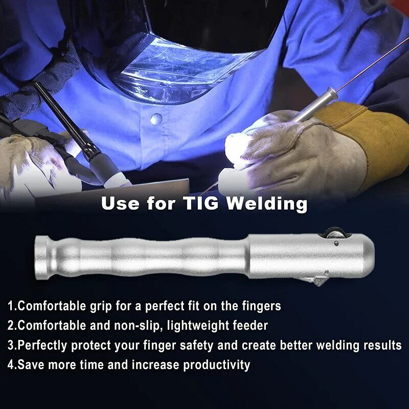 Spawanie Tig Pen spawanie TIG podajnik drutu podajnik palca uchwyt na wędkę Filler próbnik Pen transferu drutu dla 1-3.2mm narzędzia spawalnicze