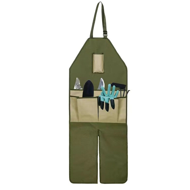 New Product Labor Protection Garden Gardening Pruning Multi-Pocket Oxford Cloth Color Matching Extended Garden Leggings Apron