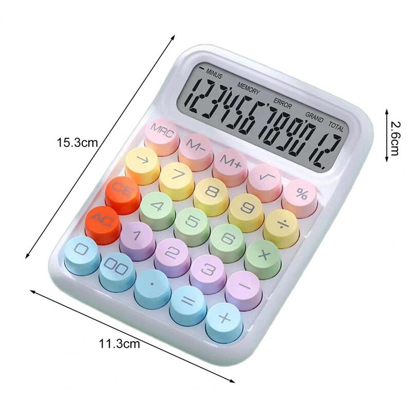 Calcolatrice nuova calcolatrice pulsanti meccanici portatili facile da usare per la cancelleria Desktop Vintage della casa della scuola dell'ufficio