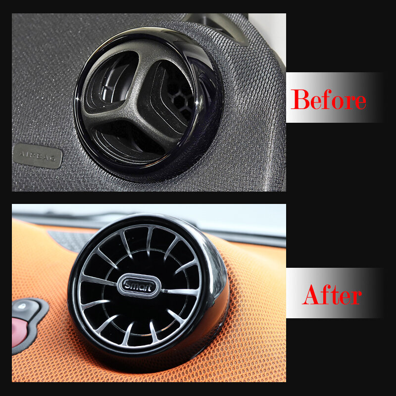 Modifikasi Interior Mobil AC Outlet Udara Aksesori Dekoratif Produk Mobil untuk Mercedes Smart 453 Fortwo Forfour