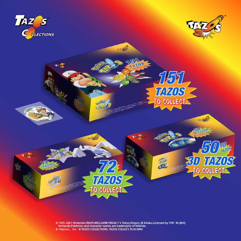 TAZOS®Kolekcje mat TAZOS Pokemon 1,2 i 3 zestawy oraz 3D TAZOS pełny/kompletny zestaw łącznie 223PCS + 50PCS 【hiszpania/grecja edycji】