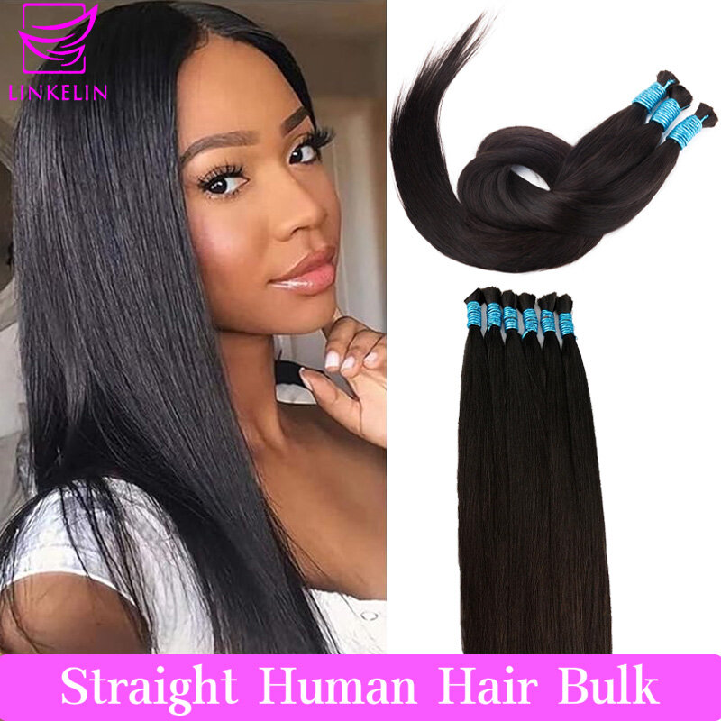 No weft Human Hair Bulk Natural Unprocessed Indian Hair Vendors Virgin Bundles 100% Human Hair Bundles Extensions Free Shipping