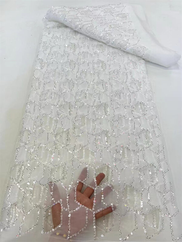Afrykańska szyfonowa koronkowa tkanina 2024 wysokiej jakości materiał koronkowy czarna nigeryjska francuska koronkowa tkanina dla kobiet wesele DreYa07-2