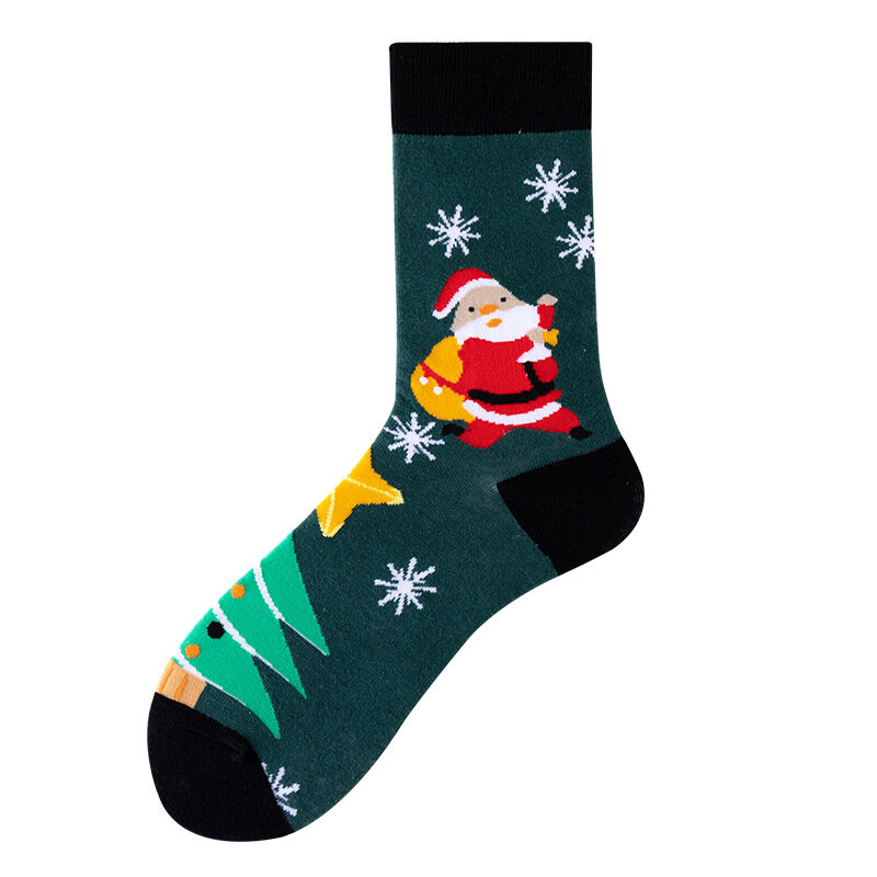 Новые рождественские носки для женщин, забавный Санта-Клаус, Рождественская елка, милые носки с мультяшными животными для девочек, новые рождественские подарки
