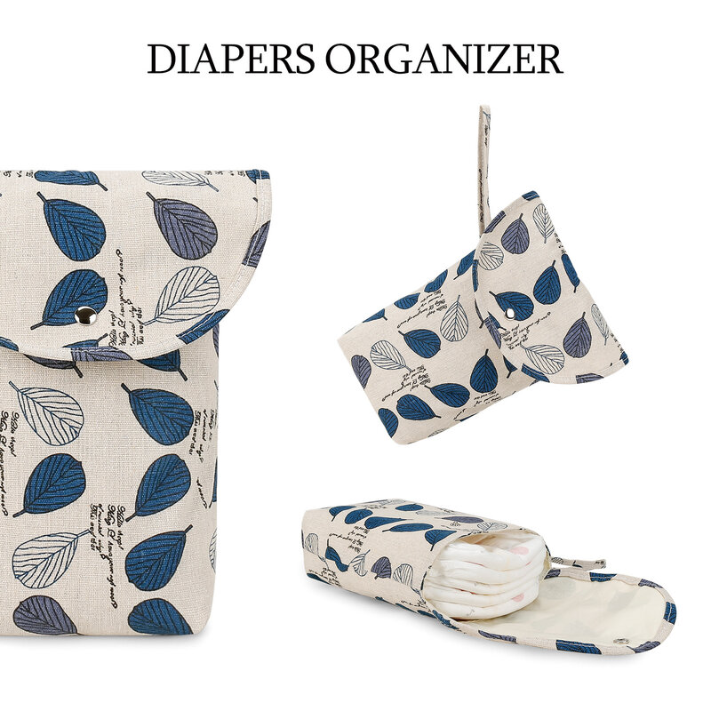 Bolsa de pañales reutilizable para bebé, bolso de almacenamiento impermeable, húmedo/Seco, desechable, organizador de ropa