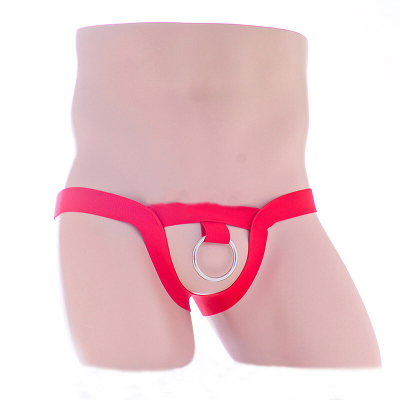 Mens Thongs And G Strings Cueca Lingerie Crotchless Tanga Bikini Jockstrap Underwear O-Ring Low Rise Male Underpants Sexy Erotic