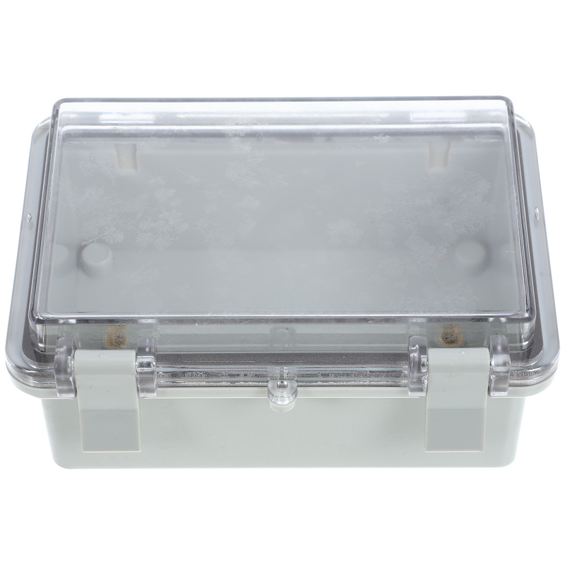 กล่องไฟฟ้าสำหรับสภาพอากาศกล่องเชื่อมต่อกันน้ำที่กล่องเชื่อมต่อฝาปิดโปร่งใส