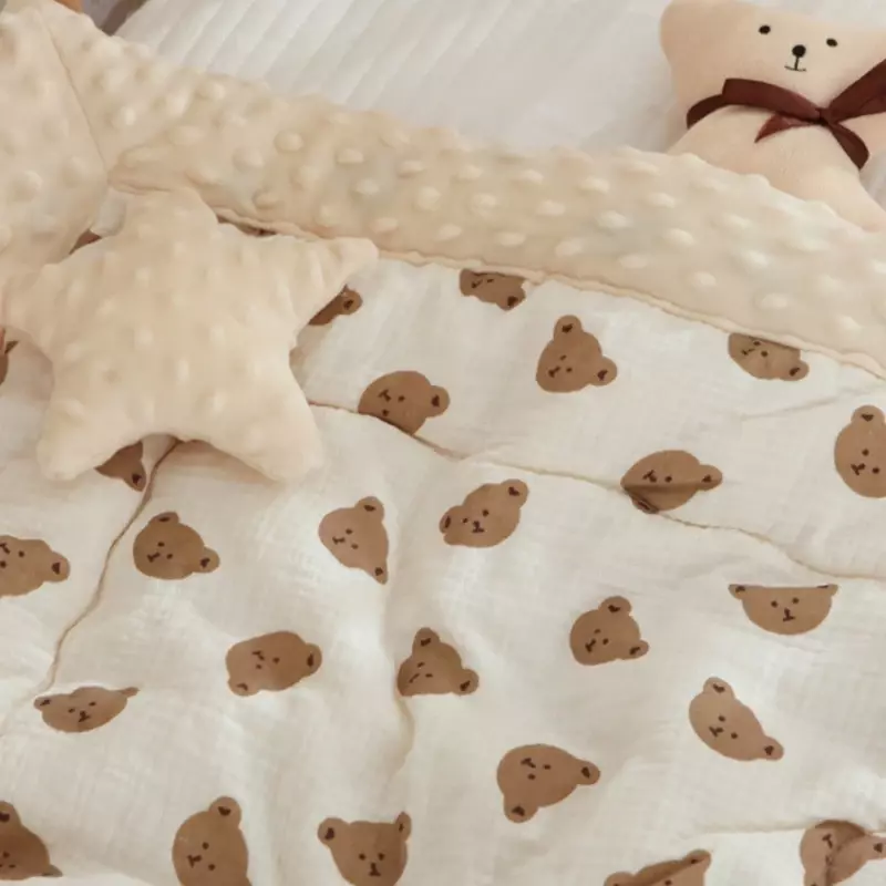 Одеяло для новорожденных, детские маленькие одеяла, полотенце, дышащий чехол для детской коляски, осенне-зимние пеленки, накидка