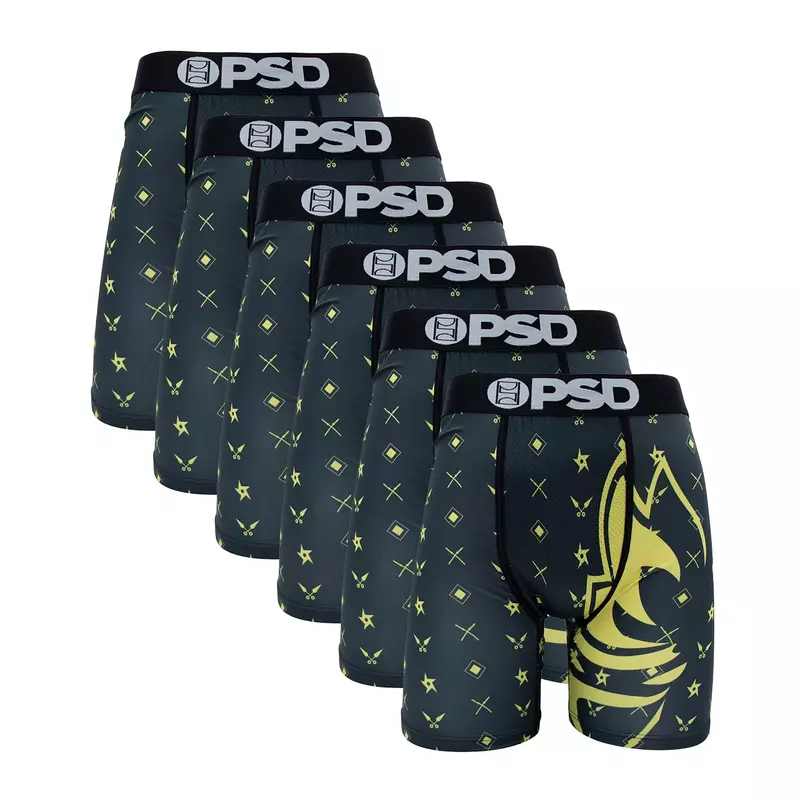 Fashion 6Pcs Print Men Underwear Boxer Cueca Male Panty Lingerie Underpants Panty Boxershorts Sexy Boxers Briefs S-XX Men