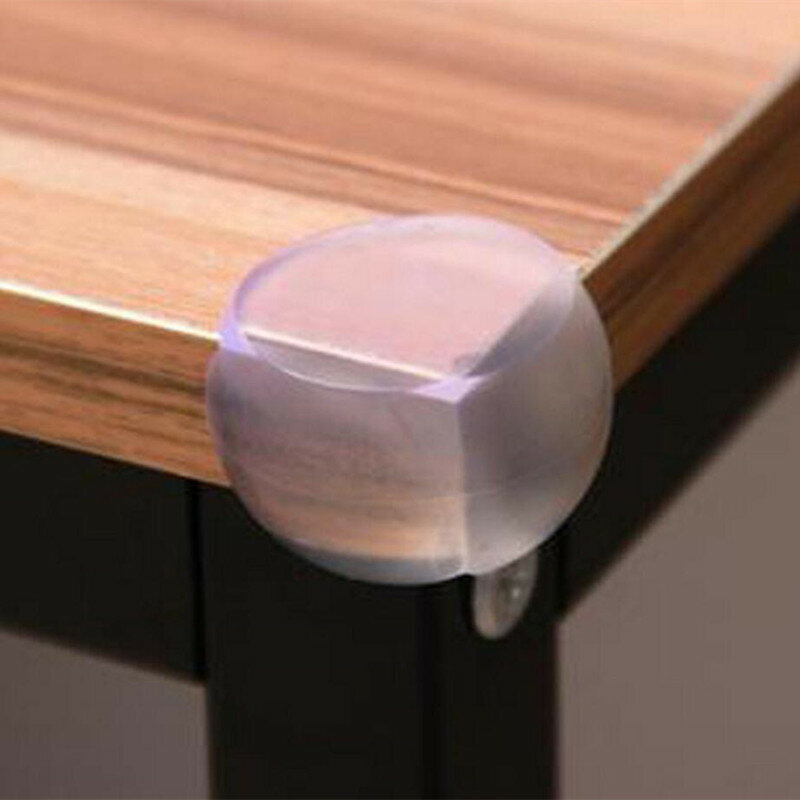 Protecteur de coin de table en forme de boule transparente pour bébé, couverture de protection de bord de meubles anti-collision, 4 pièces/lot