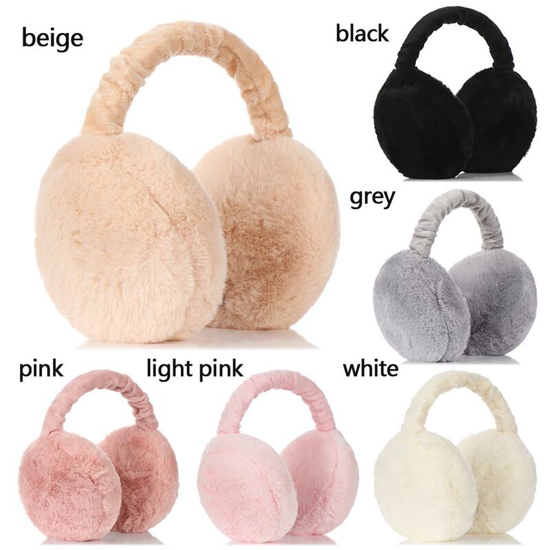 Fashion Warmer Autumn And Winter Solid Color Ear Cover Earflaps Women Earmuffs