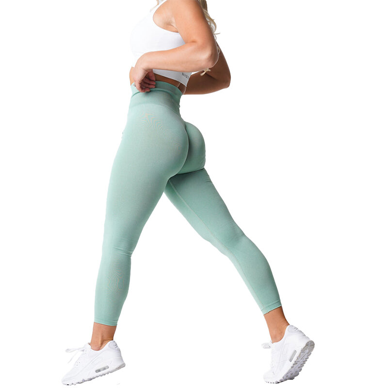Nvgtn nahtlose Leggings Spandex Shorts Frau Fitness elastisch atmungsaktiv Hüft heben Freizeit Sport Spandex Strumpfhose