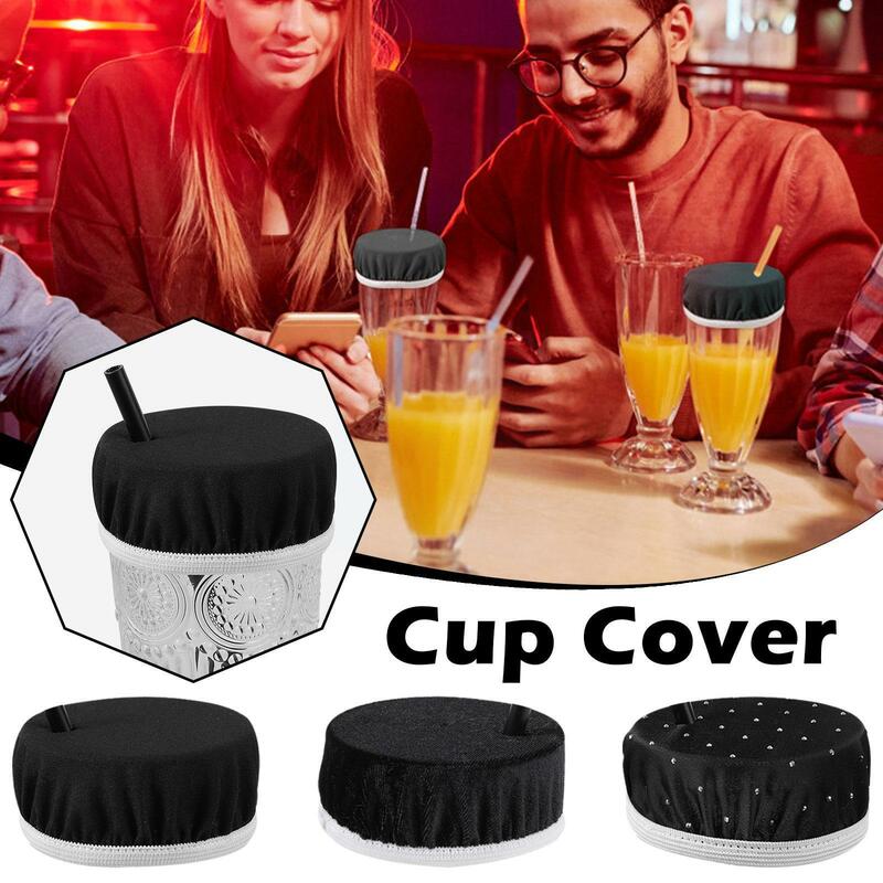 Transparent Nightclub Anti-drop Potion Cup Cover Leak Sealed Lid Cute Dustproof Coffee Cup Cover Suction Proof Cartoon Tea D3Y2