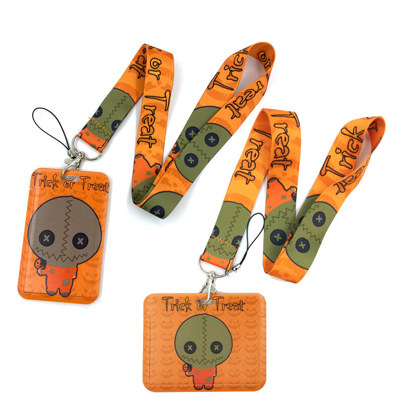 Trucco di Halloween R trattare arte cartone animato Anime moda cordini Bus ID nome porta carte di lavoro accessori decorazioni regali per bambini