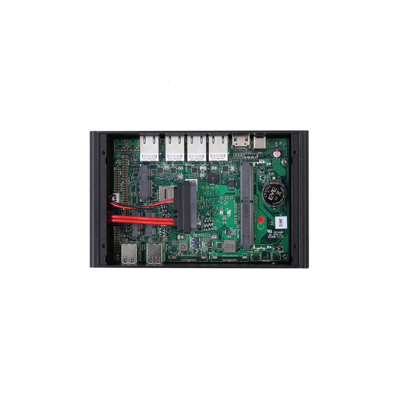 QOTOM-Mini PC Q790G4 Celeron J6412, procesador de cuatro núcleos, cortafuegos, enrutador doméstico multifunción, Pfsense