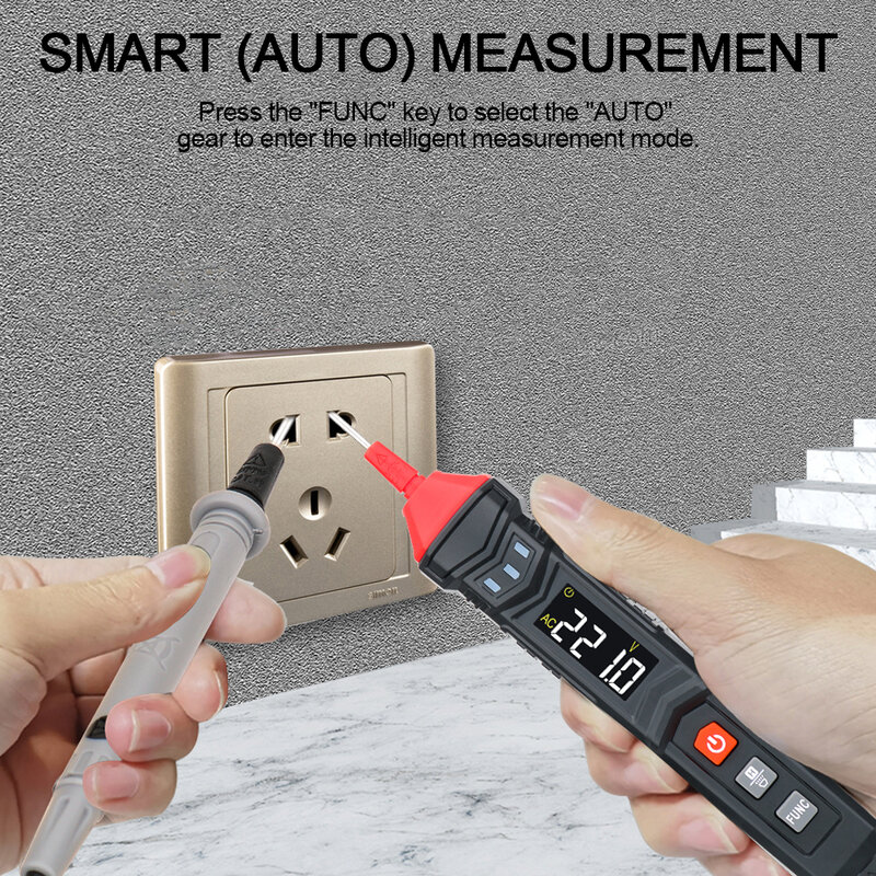 GVDA Digital Pen Type multimetro Smart DC AC voltmetro voltmetro Auto Range resistenza capacità True RMS Multi-meter