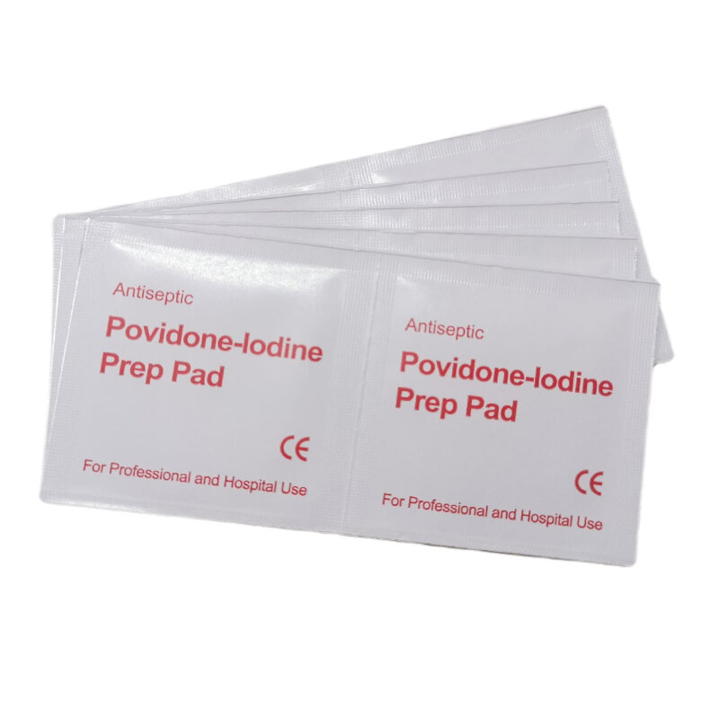 Tampone di cotone bagnato monouso portatile Povidone-Lodine ready Swap Pad disinfezione ferita per sopravvivenza pronto soccorso viaggio all'aperto 10 pz