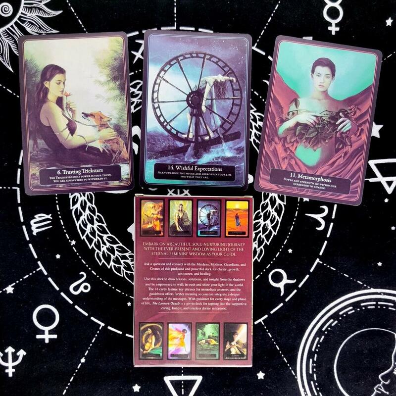 Cartes de tarot oracle La Lanterne, jeu de société pour le destin