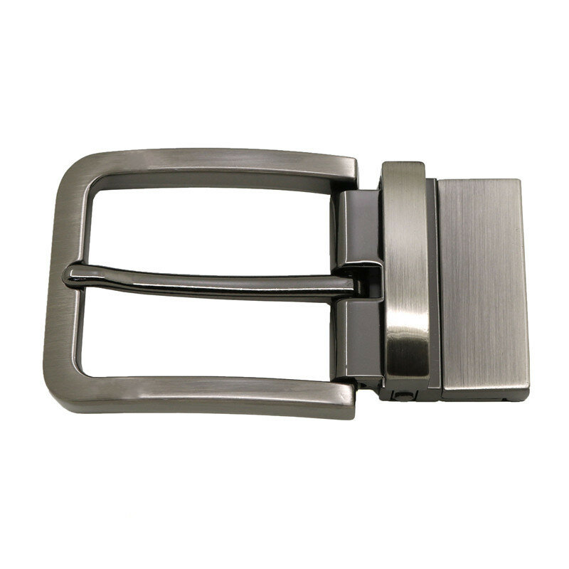 Hebilla de cinturón de Metal para hombre, hebilla de Clip Reversible, accesorios para Jeans artesanales de cuero, 3,3-3,4 cm de ancho