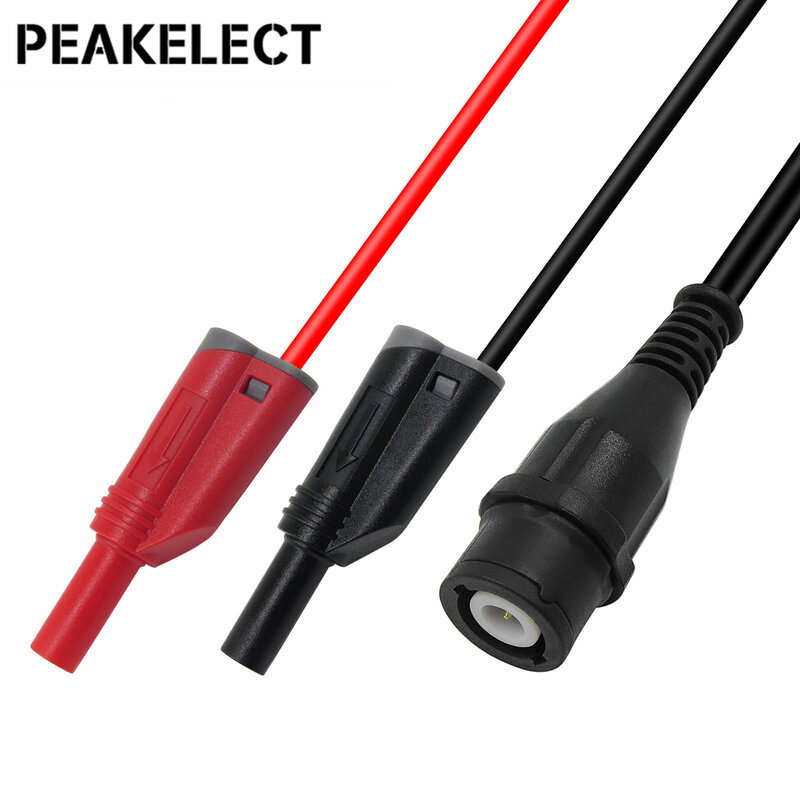 Peakelect P1600F 18 1で4ミリメートルバナナプラグマルチメータテストリードキットbncテスト · ケーブル自動車icテストフッククリップセット修復ツール