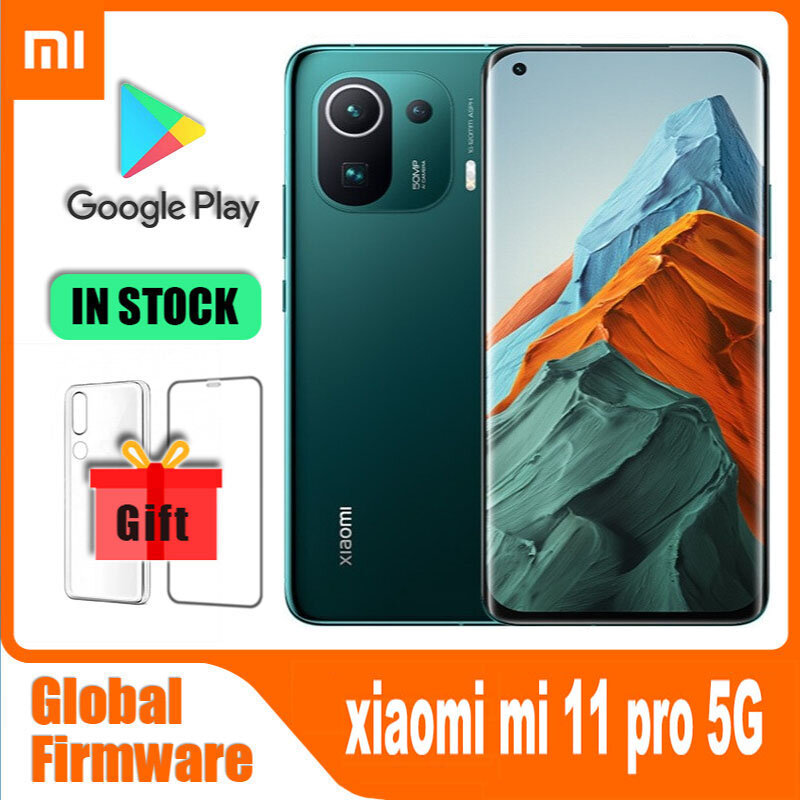 Xiaomi-Mi 11プロ携帯電話,グローバルROM,5g,67w,qc,5000mahバッテリー,50mpカメラ,Android