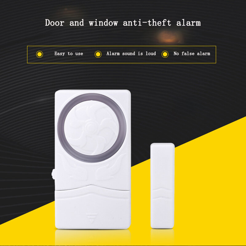Drahtlose Tür und Fenster Anti-Diebstahl-Alarm gerät Haushalt Magnetsc halter Intrusion Detektor Öffnung Erinnerung Schließ aufforderung