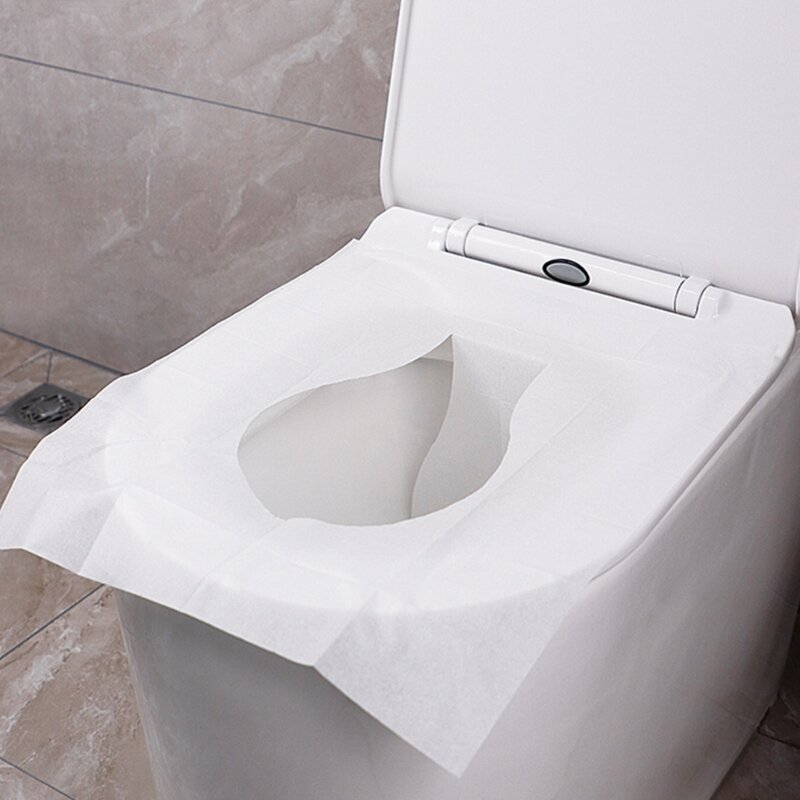 Disposable Toilet Cover Flushable Water Paper Portable Travel Camping Gift