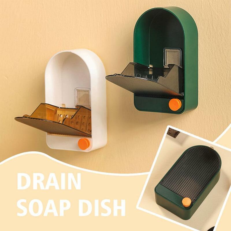 Creative Punch-free With Detachable Drawer Flap Style Storage Rack Soap Box Soap Dish Soap Holder For Home Kitchen Bathroom I9E0