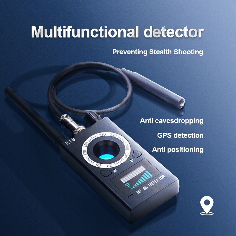 Multi-Function Anti-Candid Lens Device Finder, Cam sem fio, Audio Bug Finder, Sinal GPS, RF Tracker Detectar, 1MHz a 6,5 GHz, K18