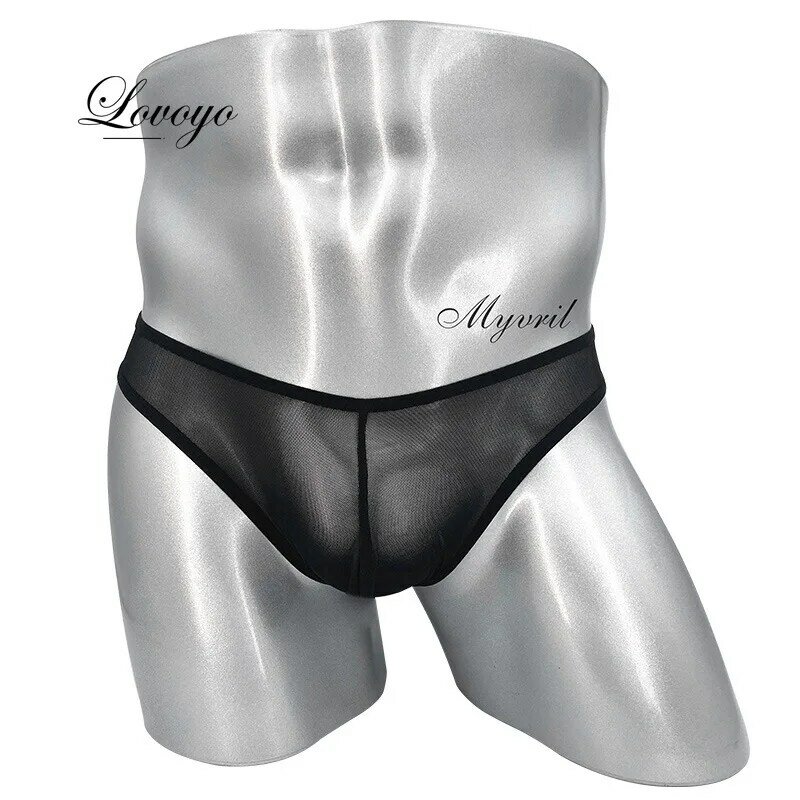 Cuecas masculinas sexy com bolsa jockstrap em u, cuecas de cintura baixa, tangas de malha, roupa íntima convexa gay em u, homem, 2024