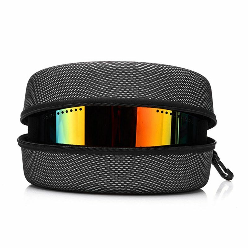 para óculos esqui EVA proteção para óculos com estojo e fivela com zíper rígido