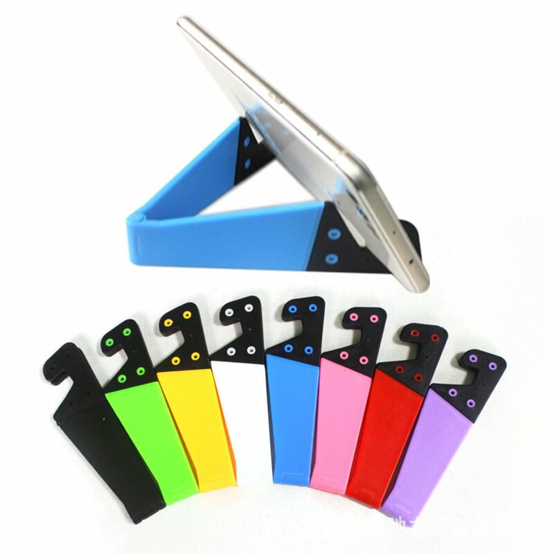 New Universal Desktop Folding V-shaped Mobile Phone Stand Colored V-shaped Lazy Stand Base Portable Phone Stand Fast delivery