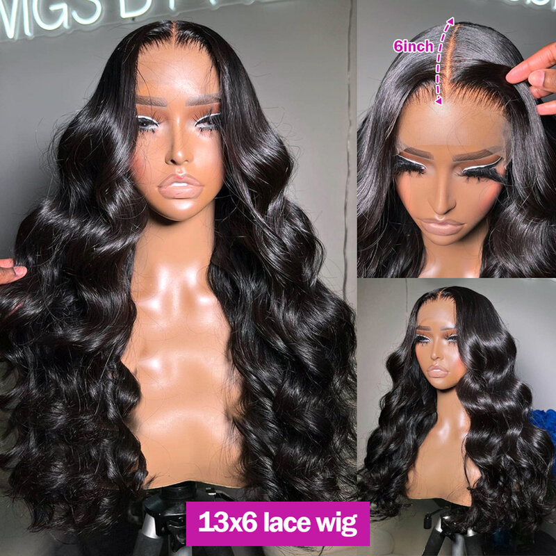 Wulala Body Wave 13x6 Hd Transparent Lace Frontal 13x4 Lace Front Human Hair Wig 360 Brazilian Preplucked Wigs For Women 4x4 5x5