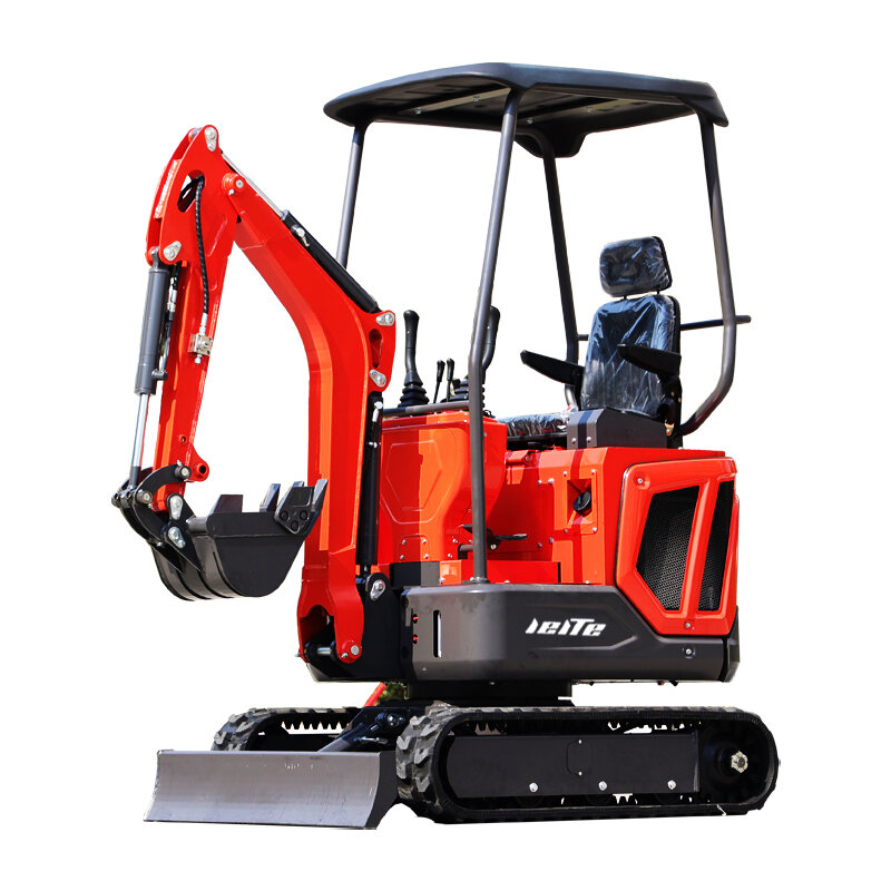 LEITE10 model mini Excavator Garden use Small Bagger 1 ton Digger with Thumb clip CE EPA EUROV certificated engine Customized