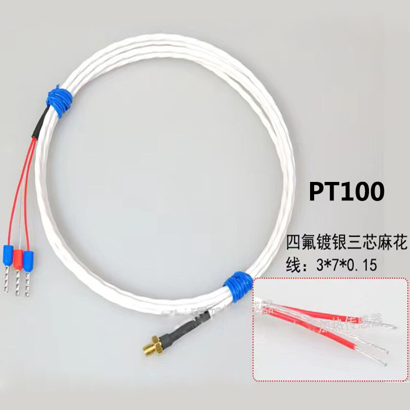 Ftarb03 k/pt100 tipo m3 m4 cabeça de parafuso 0.12m 0.5m 1m 1.5m 2m 3 m cabo plástico impressora 3d termopar parafuso sensor de temperatura