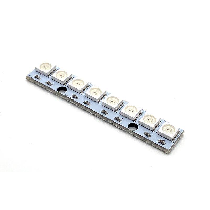Module Led multicolore, perles de lampe intégrées, carte droite, bricolage, Ws2812 Rgb 5050, 8 bits