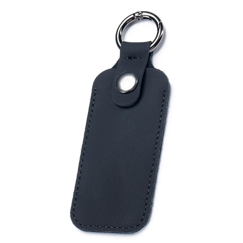 حافظة مفاتيح جلدية حقيبة مفاتيح عالمية حقيبة مفاتيح السيارة المحمولة حامل بطاقة الذاكرة على شكل حرف للرجال والنساء حقيبة سلسلة