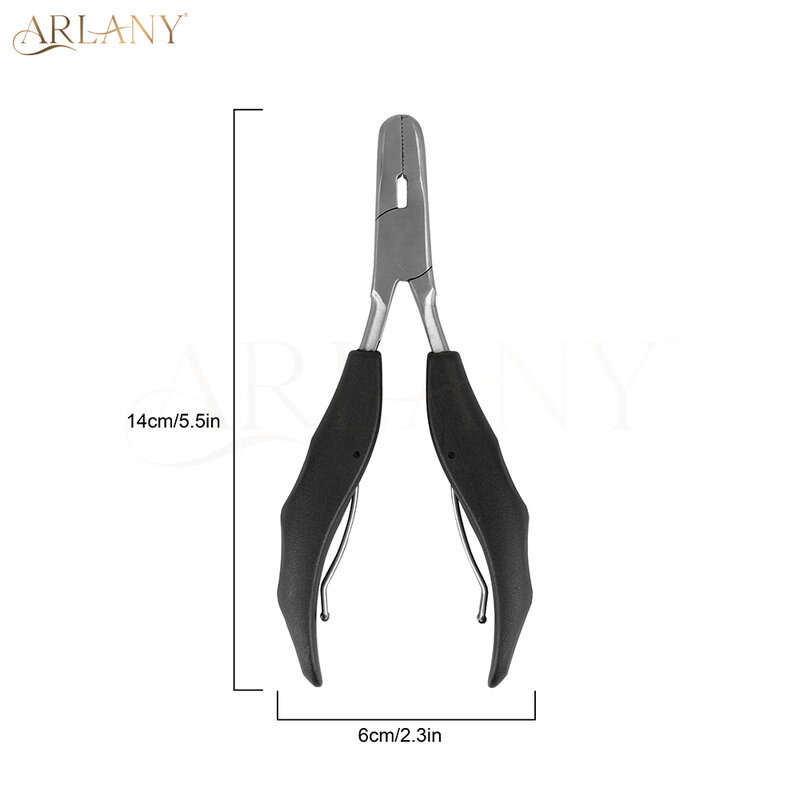 ARLANY Hair Extensions Pliers Stainless Steel Keratin Bonding Removal Pliers For Pre-bonded Extensions K-Tip Extensions Pliers  