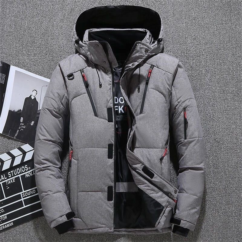 Winter new windproof outdoor warm down jacket for men thickened short Korean down jacket for men students