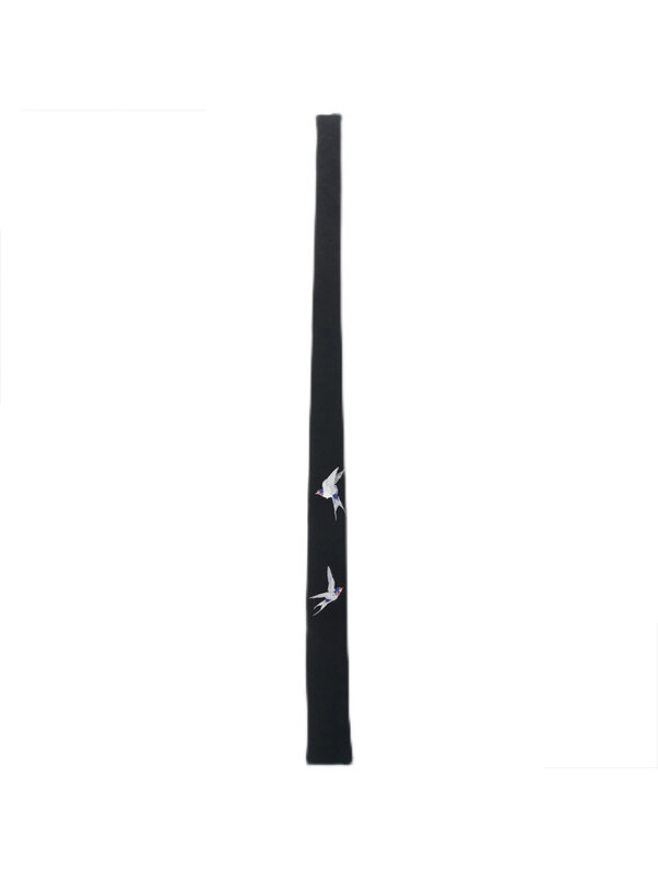 Flying Swallow-Corbata yohji bordada para hombre y mujer, accesorio de ropa Unisex de estilo oscuro, corbata yohji yamamoto