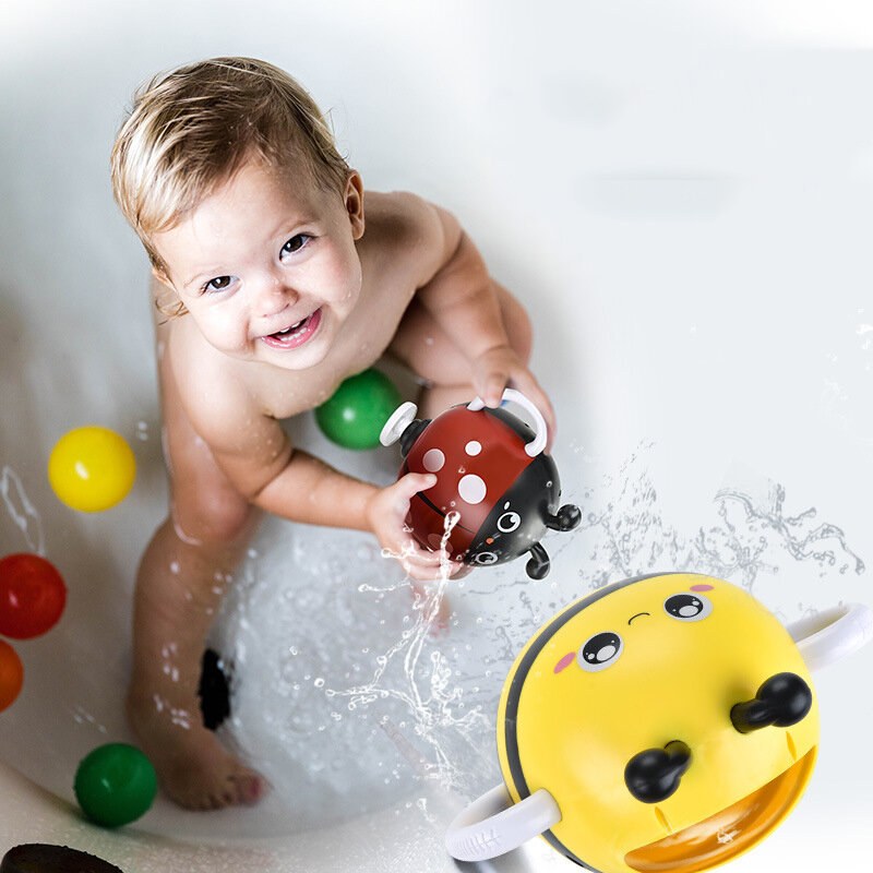 子供のシャワーのおもちゃ,かわいいミツバチの水の蛇口,スプレーツール,赤ちゃんのおもちゃ