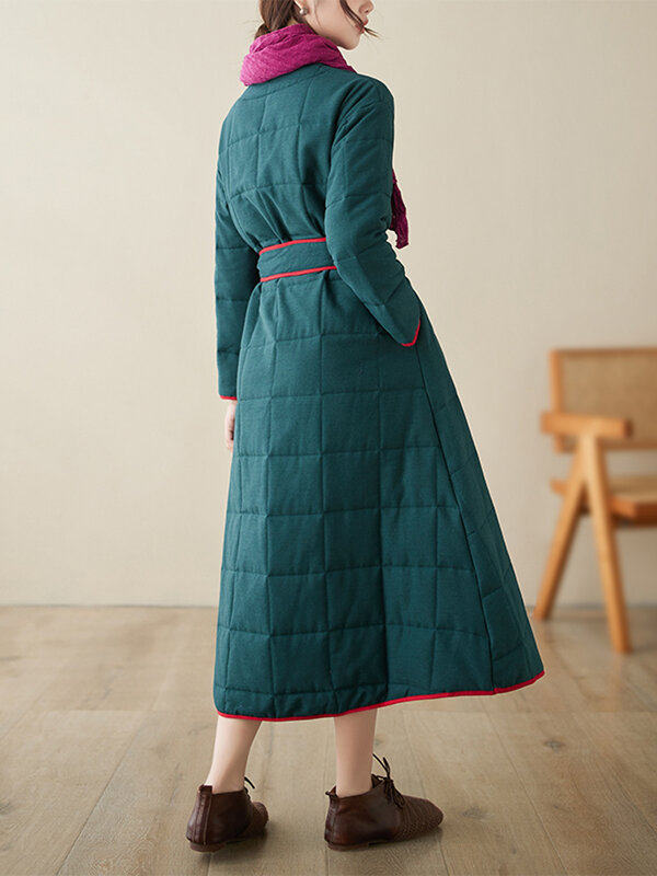 NYFS 여성용 빈티지 재킷, 루즈하고 두꺼운 경량 코트, 따뜻한 다운 재킷, 면 의류, 오버사이즈, 2023 겨울 신상
