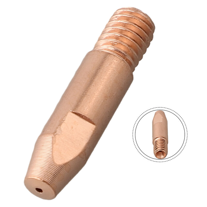 Boquillas de antorcha de soldadura, boquillas de contacto de cobre para Binzel 24KD MIG/MAG, 0,8/1,0/1,2mm, M6