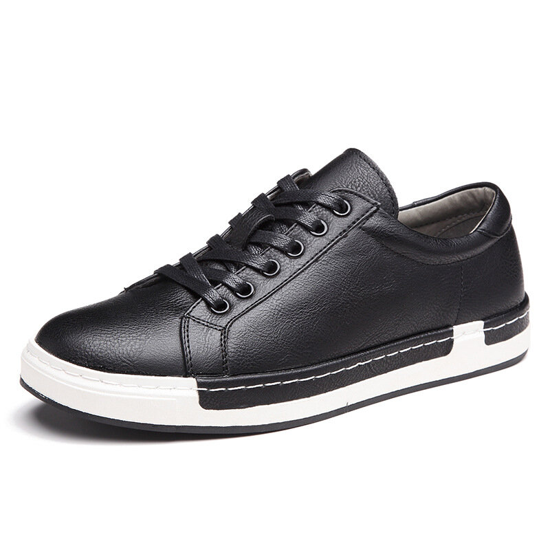Gentleman-zapatos de cuero de lujo para Hombre, Zapatillas deportivas con cordones, planas, informales, para conducir, 896