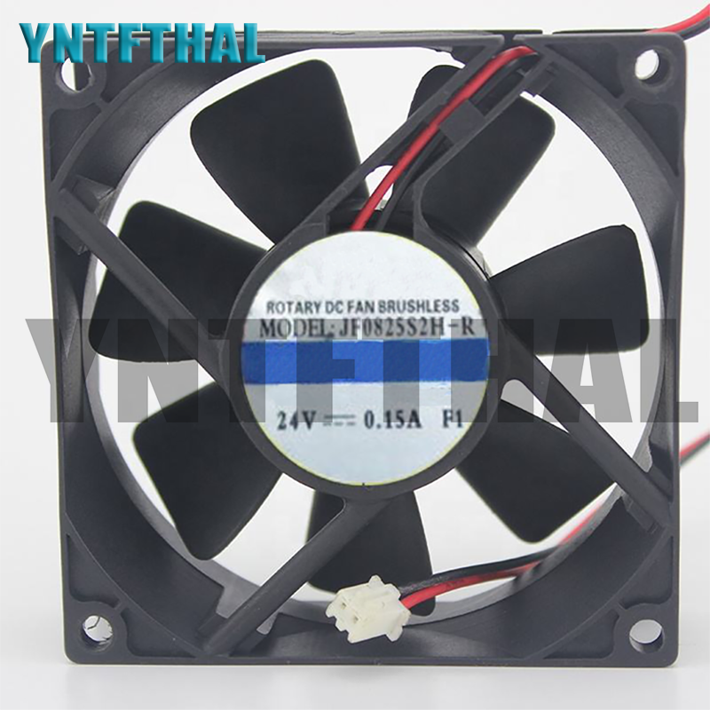 Original For Jamicon 8025 8CM inverter Silent Fan 24V 0.15A JF0825S2H-R Two Lines Cooling Fan